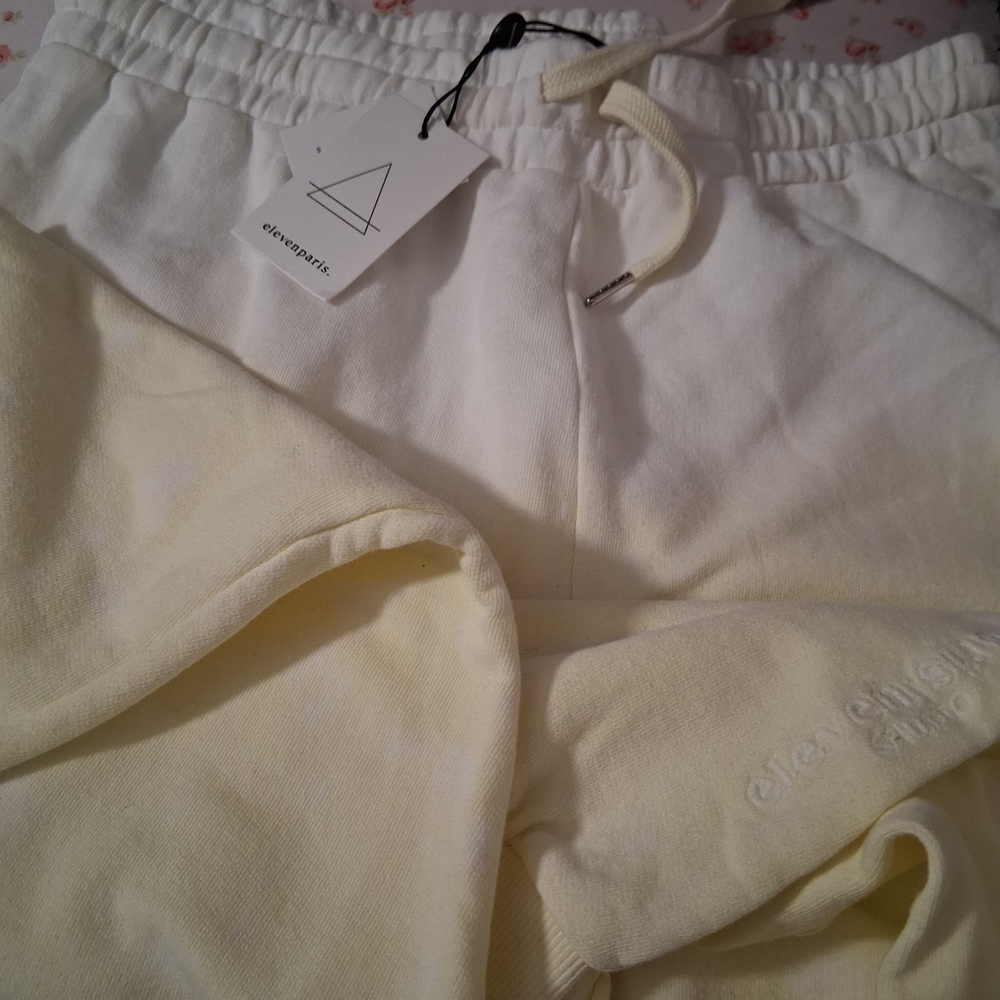 Eleven Paris Off-White and YELLOW Sweatpants TieDye NWT